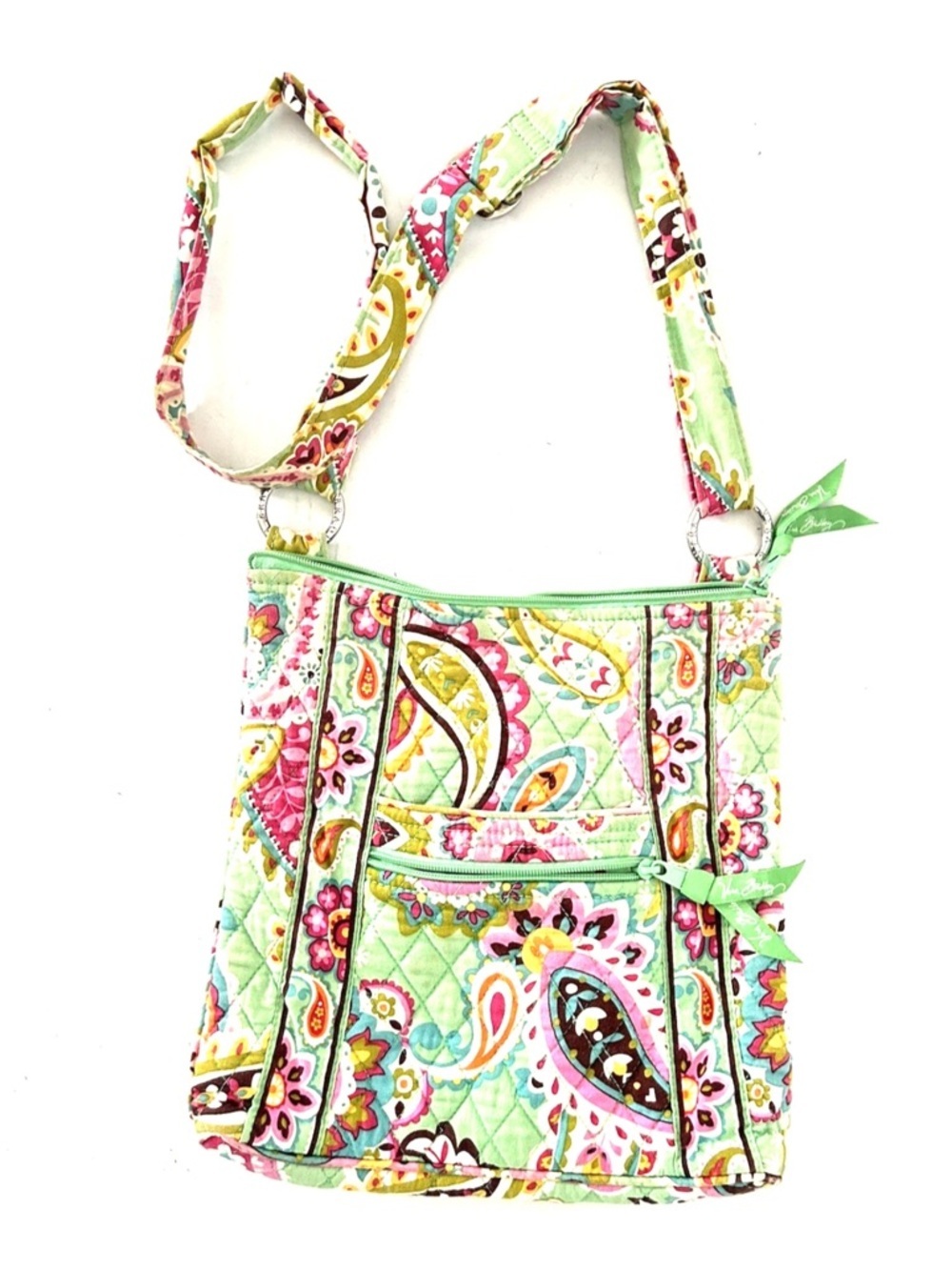 Vera Bradley | Crossbody Bag Green Tutti Frutti Paisley Travel Purse